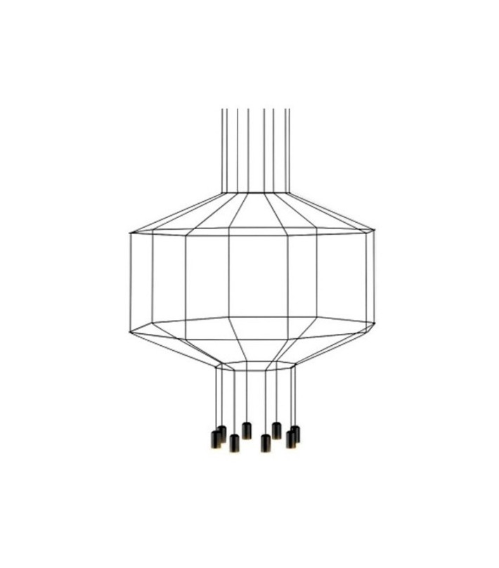 Lámpara Wireflow Volumetric 8 leds