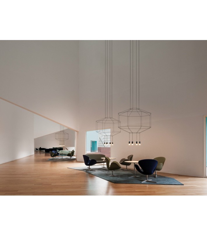 Lámpara Wireflow Volumetric 8 leds