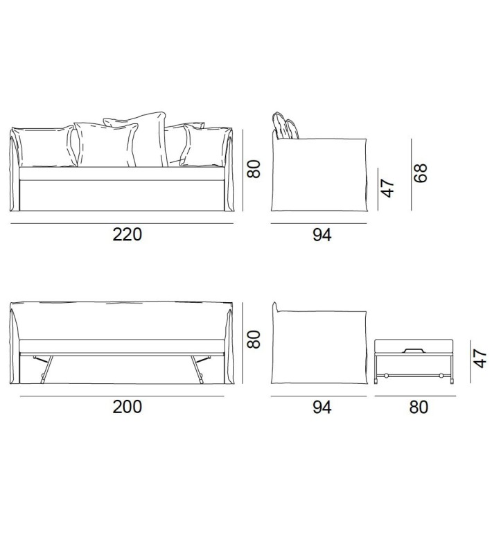 Sofá Cama Ghost 19