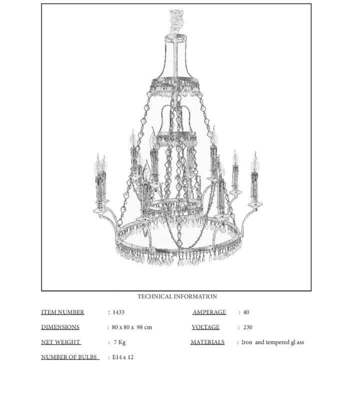 Chandelier italiano
