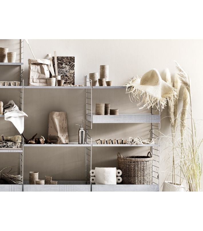 Estantería  de pared con 3 secciones 185x180x30 de acero galvanizado