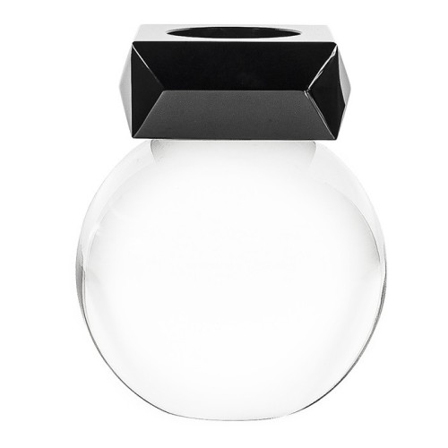 Candelabro Cristal negro