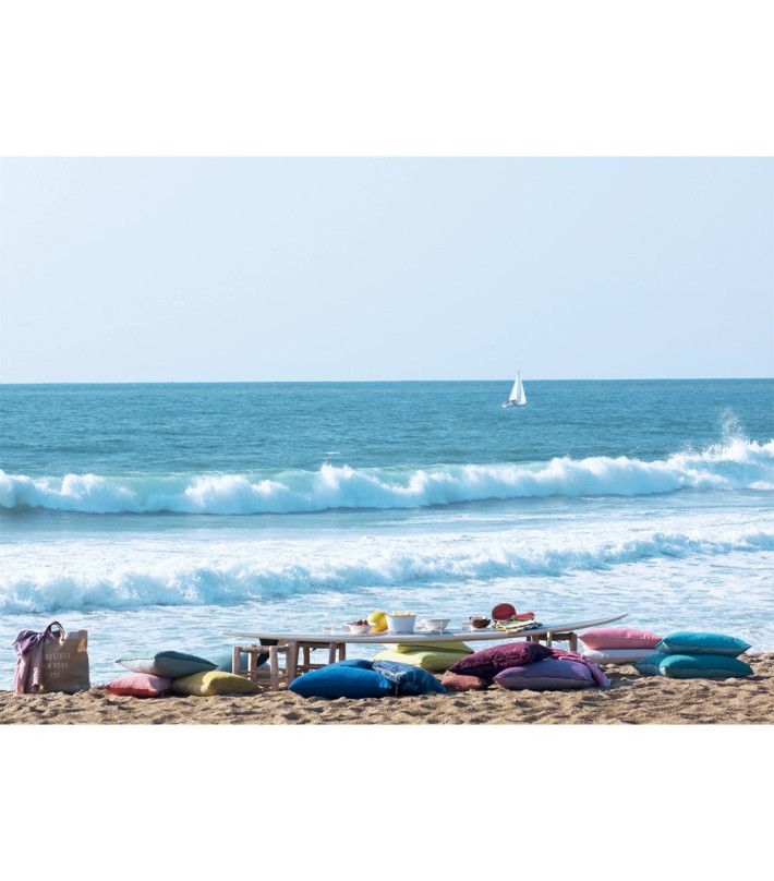 Cojín Lino Lavado Arrugado