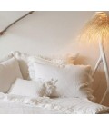 Funda de almohada BOHO Lino Lavado Arrugado