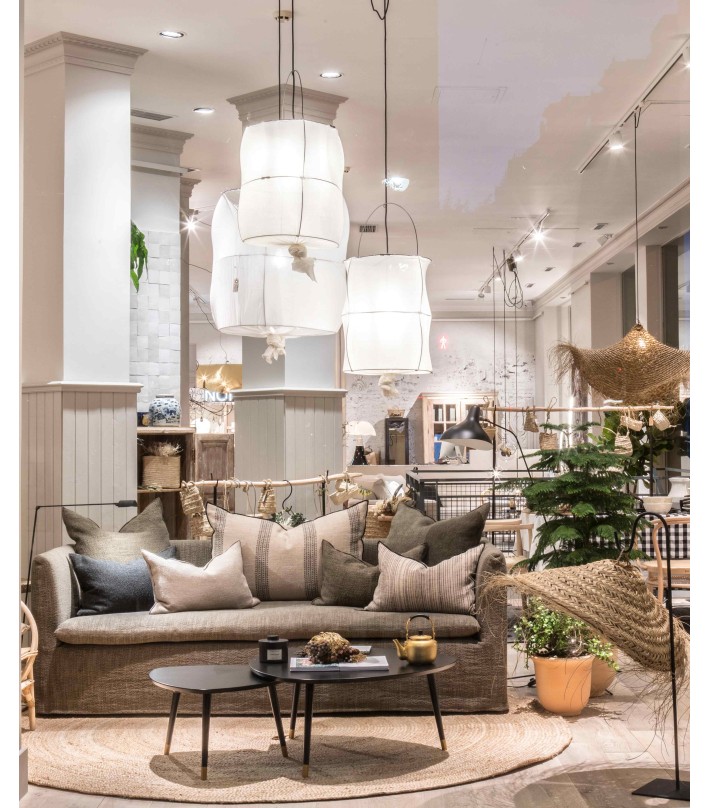 Cojín Rustique Byzance 300 Natural/Black