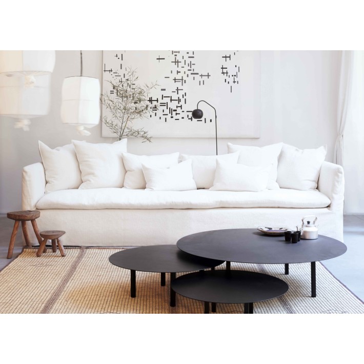 Cojín Lino Lavado Arrugado