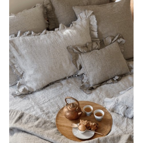 Funda de almohada BASIC Lino Lavado Arrugado 2