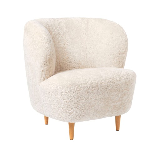 Sillón giratorio Stay pie madera