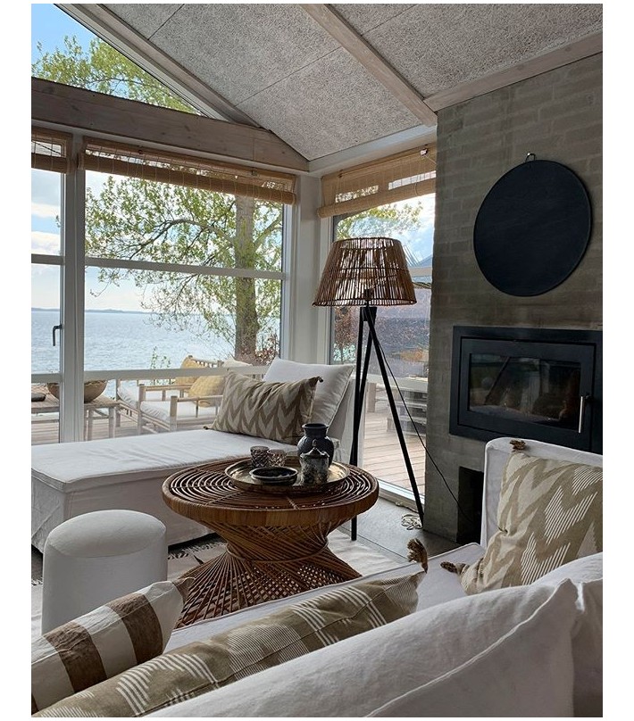 Mesa Palm ratán Ø80cm