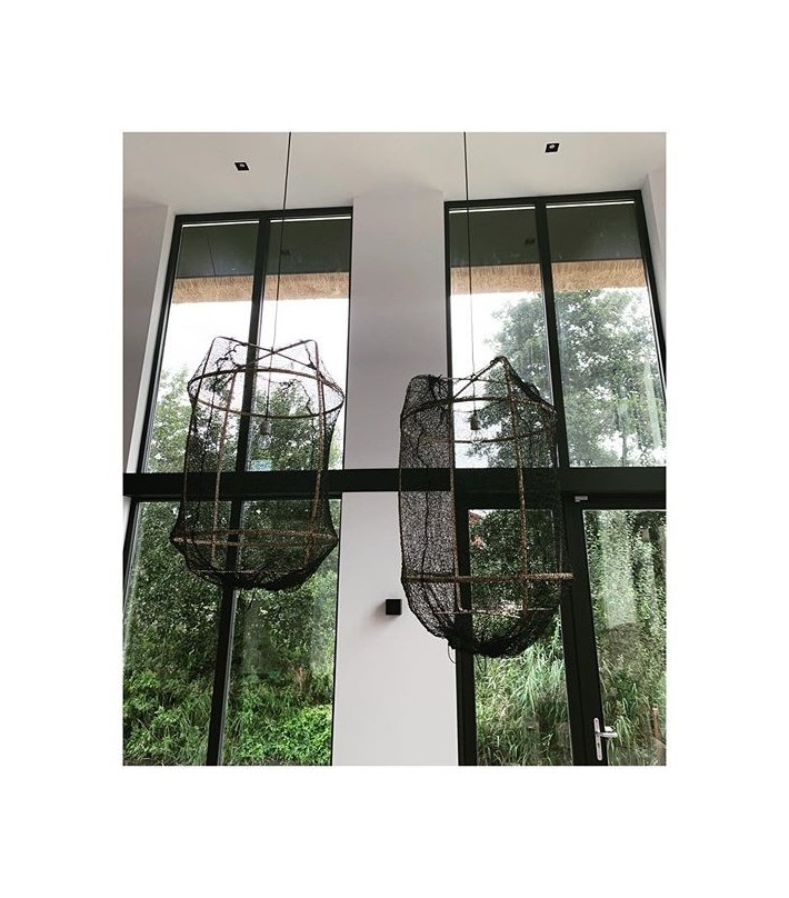 Lámpara Z1 Black Sisal Net Grey