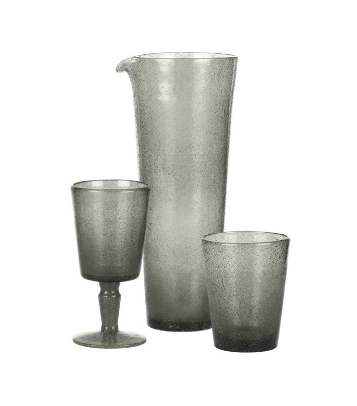 Copa Cristal Reciclado Gris