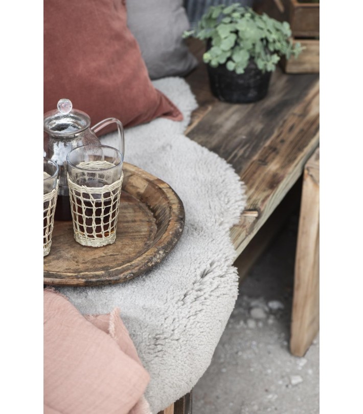 Bandeja de madera india