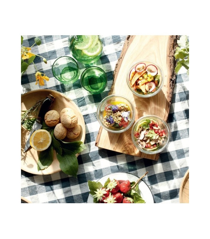 Mantel Bourdon Mimi Vichy Petrole