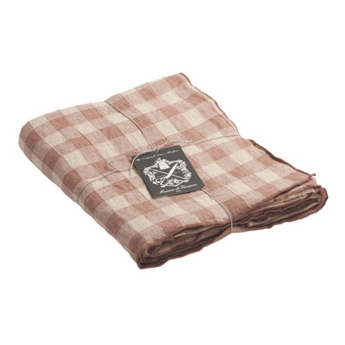 Mantel Bourdon Vintage Vichy Bois de Rose