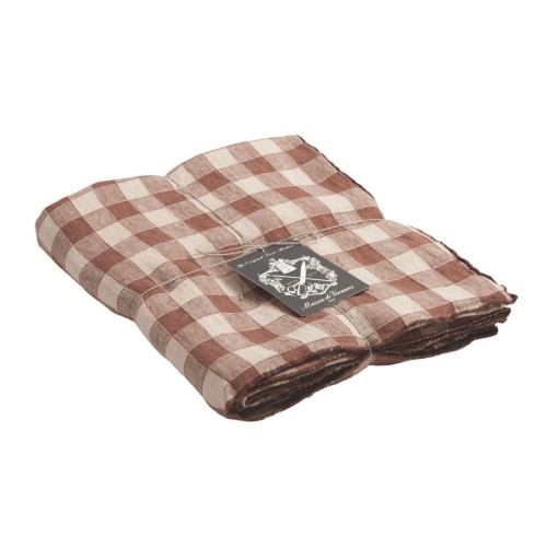 Mantel Bourdon Vintage Vichy Litchi