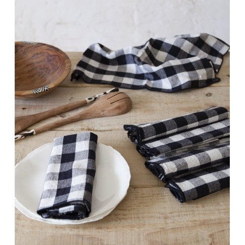 Paño de cocina Bourdon Mimi Vichy Noir 2