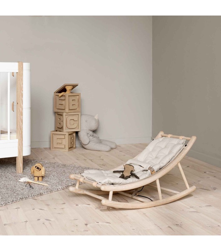 Oak Baby & Toddler Rocker Blanco