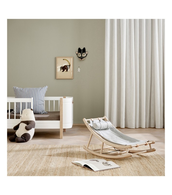 Oak Baby & Toddler Rocker Gris