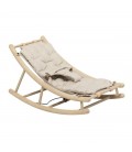 Oak Baby & Toddler Rocker Gris