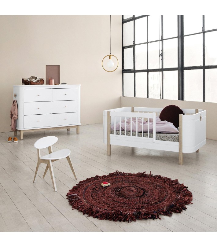 WOOD MINI+ BASIC, WHITE/OAK