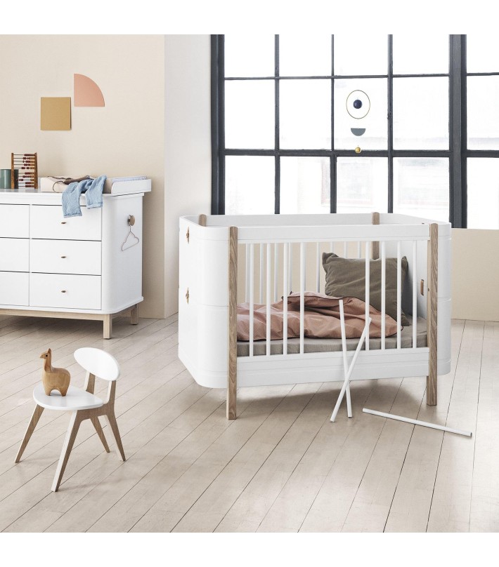 WOOD MINI+ BASIC, WHITE/OAK