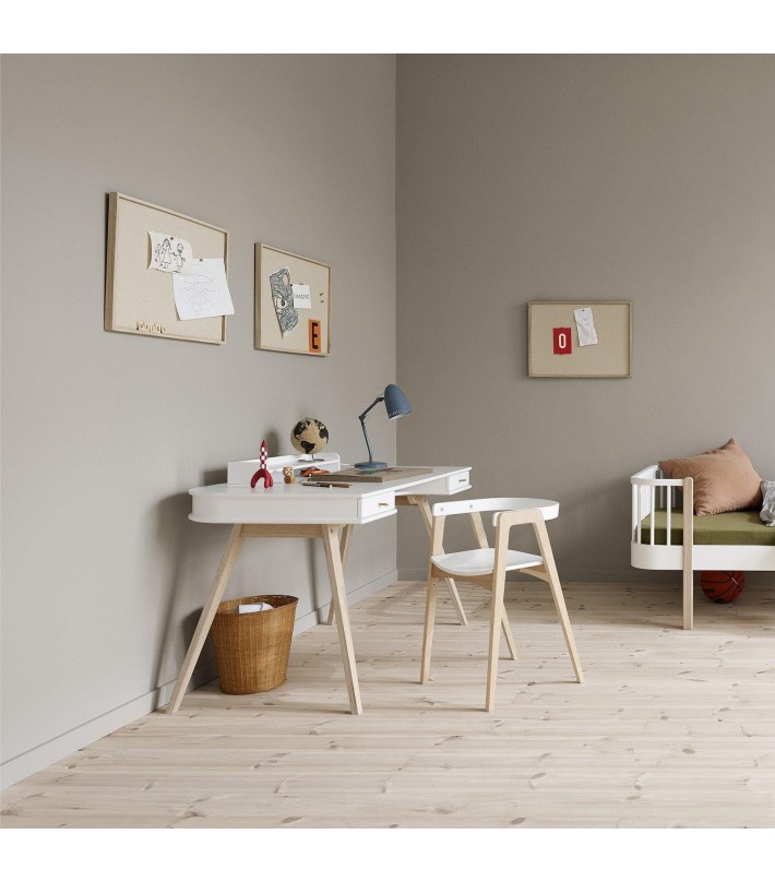 WOOD DESK  & ARMCHAIR