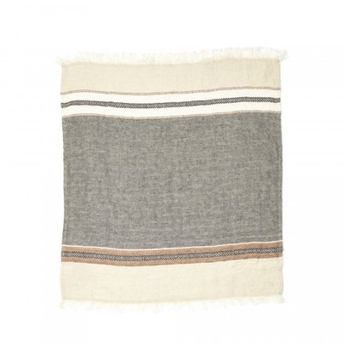 The Belgian Towel Fouta - Beeswax Stripe