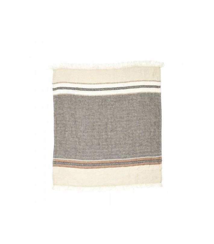 The Belgian Towel Fouta - Beeswax Stripe