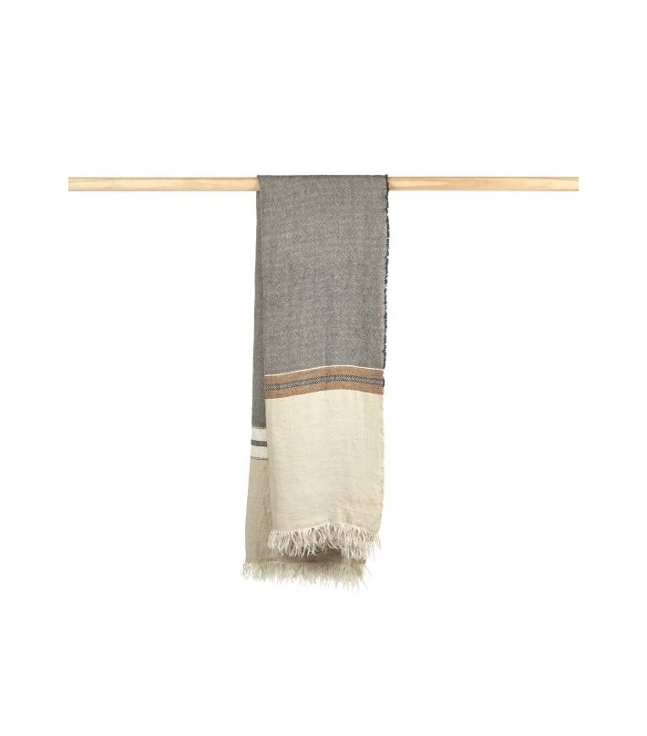 The Belgian Towel Fouta - Beeswax Stripe