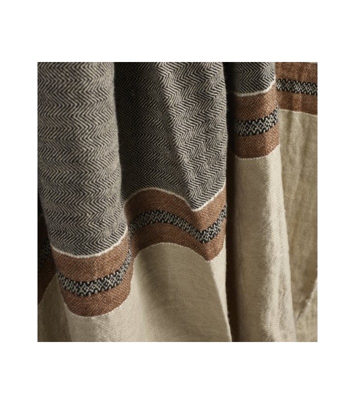 The Belgian Towel Fouta - Beeswax Stripe