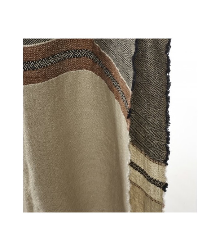 The Belgian Towel Fouta - Beeswax Stripe