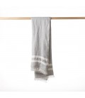 The Belgian Towel Fouta - Gray Stripe The Belgian Towel Fouta - Gray Stripe