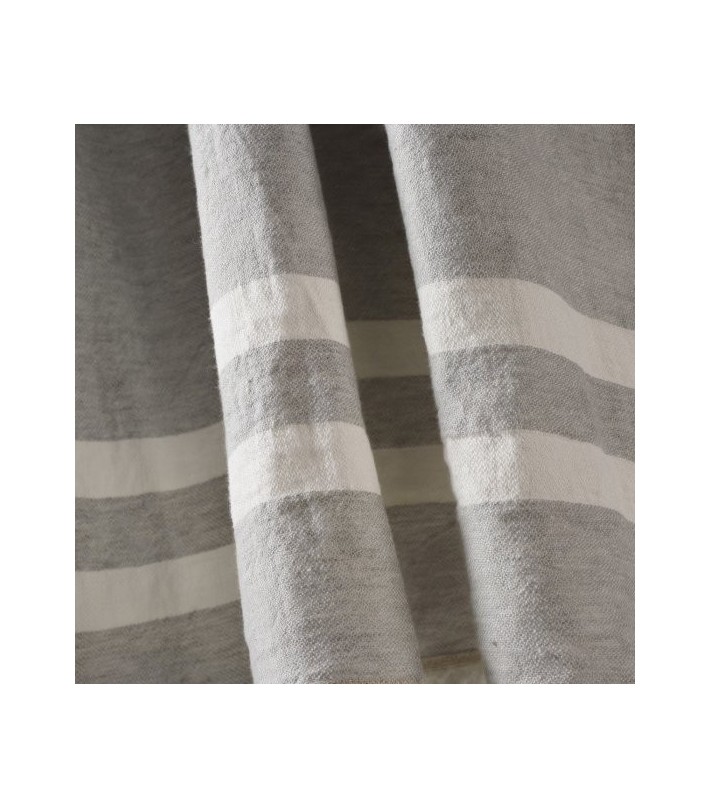 The Belgian Towel Fouta - Gray Stripe
