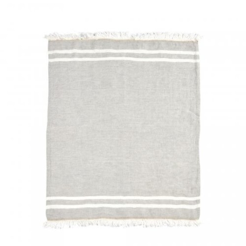 The Belgian Towel Fouta - Gray Stripe