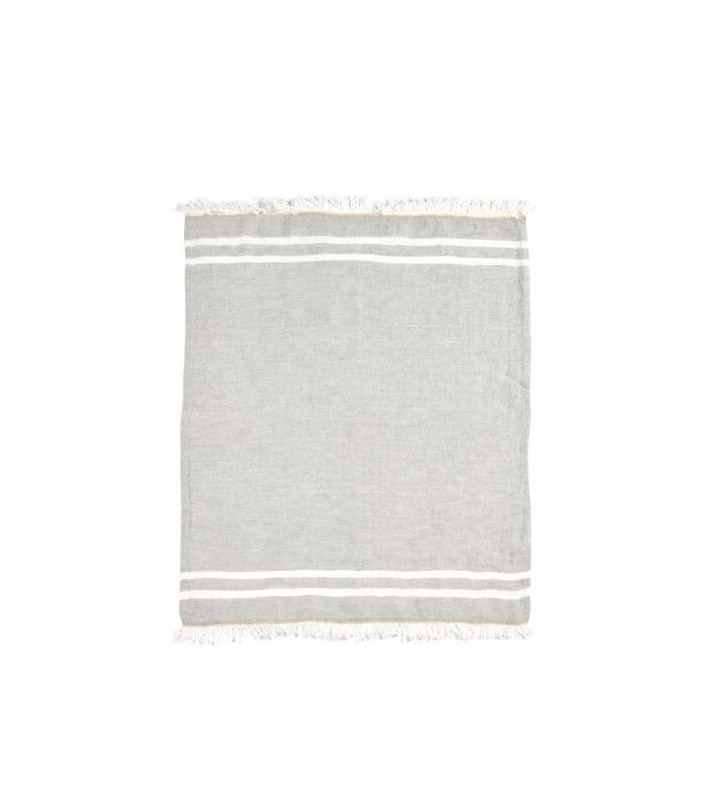 The Belgian Towel Fouta - Gray Stripe