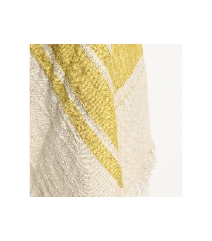 The Belgian Towel Fouta - Mustard Stripe