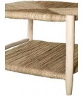 Mesa de Madera y Hoja de Palma Mesa de Madera y Hoja de Palma