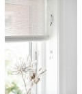 Persiana enrollable de bambú fino blanco Persiana enrollable de bambú fino blanco