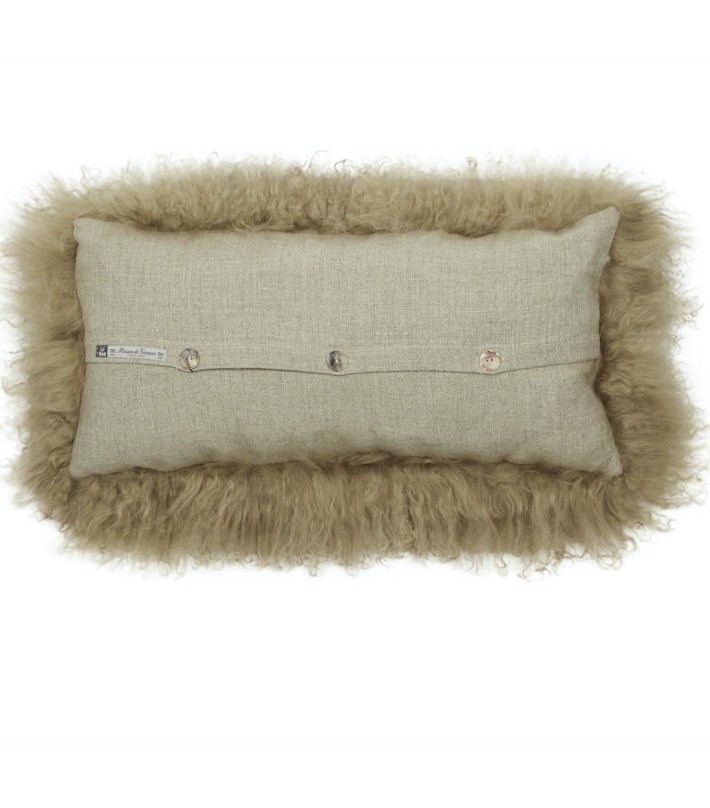 Cojín Vice Versa Cabra del Tibet Cappuccino