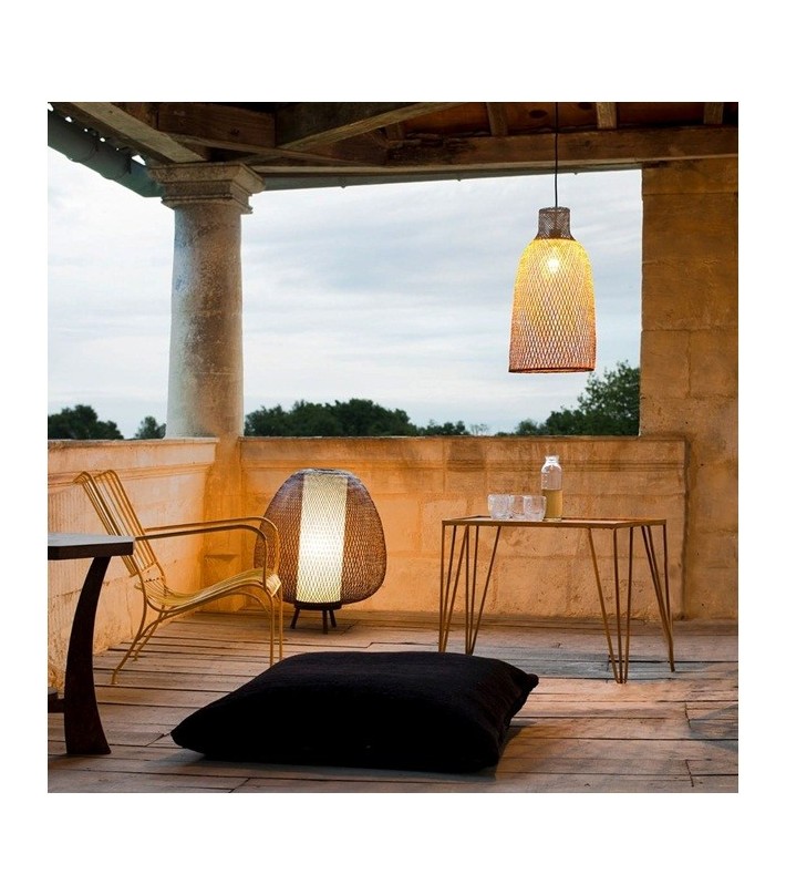 Lámpara Twiggy Egg marrón 