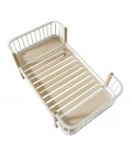 Cama Junior de Madera Blanca/Roble Cama Junior de Madera Blanca/Roble