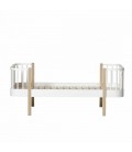 Cama Junior de Madera Blanca/Roble Cama Junior de Madera Blanca/Roble