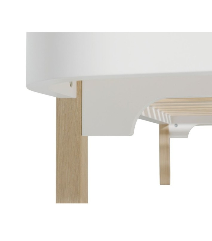 Cama Madera Blanca/Roble