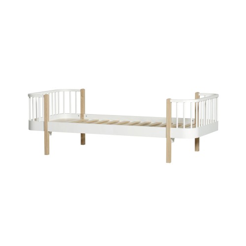 Cama Madera Blanca/Roble 2