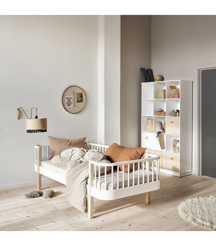 Cama de Día Original Madera Blanca/Roble