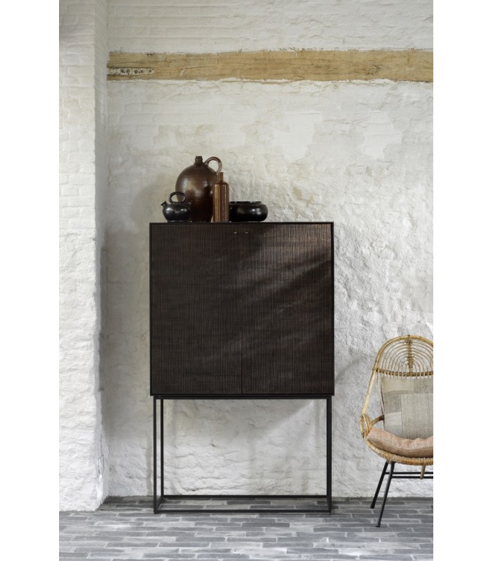 Armario de almacenamiento Grooves en teca