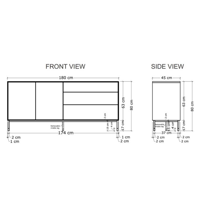 Aparador Whitebird Roble