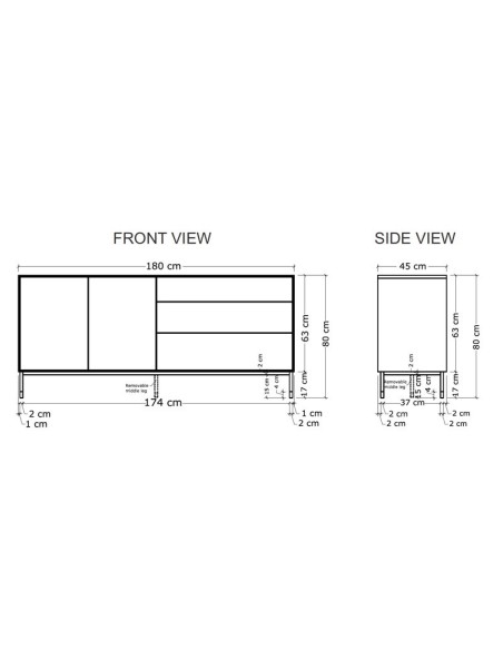 Aparador Whitebird Roble