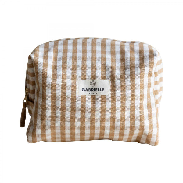 Toilet Bag Algodón Vichy Camel