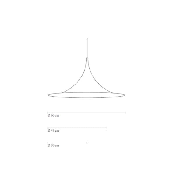 Lámpara Semi Pendant XL - Blanco